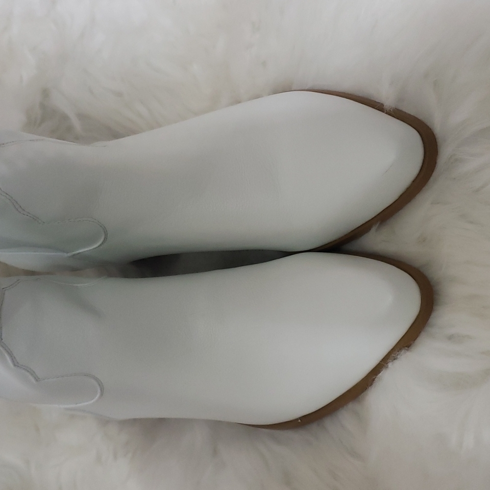 NEW Billini Urson White Cowboy Boots Size 9 - Picture 7 of 10